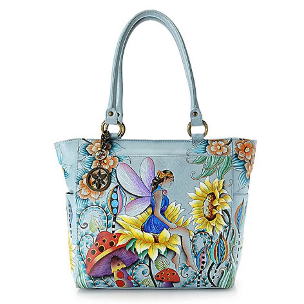 Like new Garden Fairy Anuschka leather bag